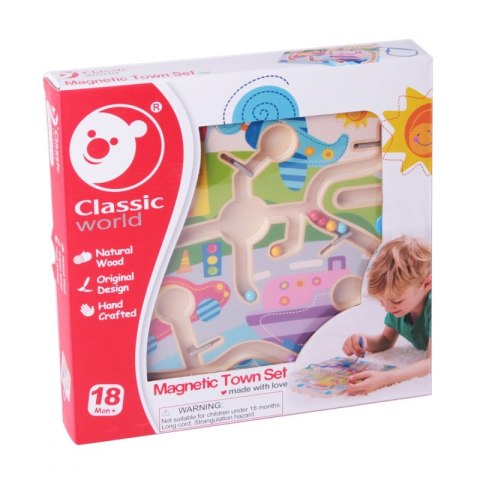 CLASSIC WORLD Układanka Labirynt Magnetyczny Miasta