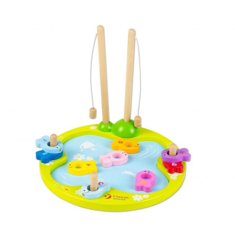 Drewniana Gra Łowienie rybek Classic World 12 elementów