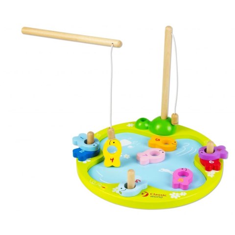 Drewniana Gra Łowienie rybek Classic World 12 elementów