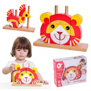 Kreatywne Drewniane Klocki Przestrzenne 3d Classic World LEW