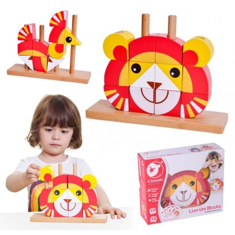 Kreatywne Drewniane Klocki Przestrzenne 3d Classic World LEW