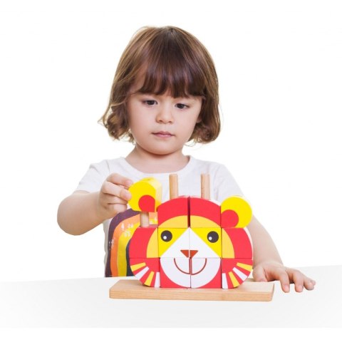 Kreatywne Drewniane Klocki Przestrzenne 3d Classic World LEW