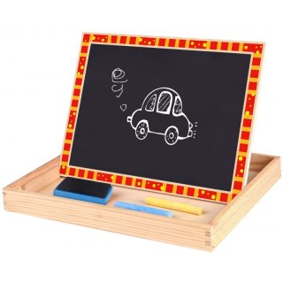 TOOKY TOY Drewniana Tablica Dwustronna Puzzle Układanka Magnetyczna Farma