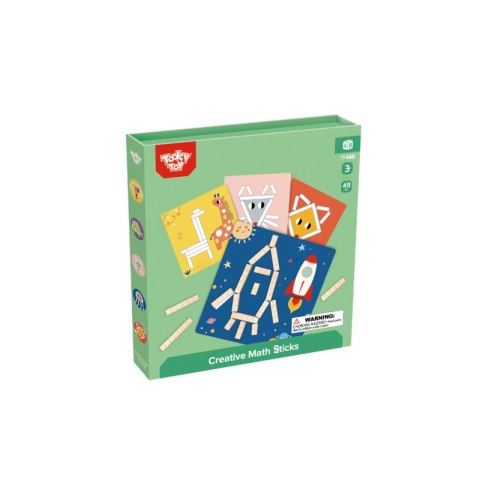 TOOKY TOY Układanka Gra Logiczna Łamigłówki Klocki Magnetyczne dla Dzieci 49 el.