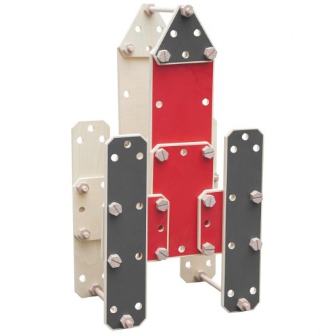 CLASSIC WORLD Ogromne Klocki Konstrukcyjne Drewniane Zestaw Pojazdy