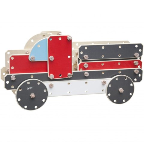 CLASSIC WORLD Ogromne Klocki Konstrukcyjne Drewniane Zestaw Pojazdy