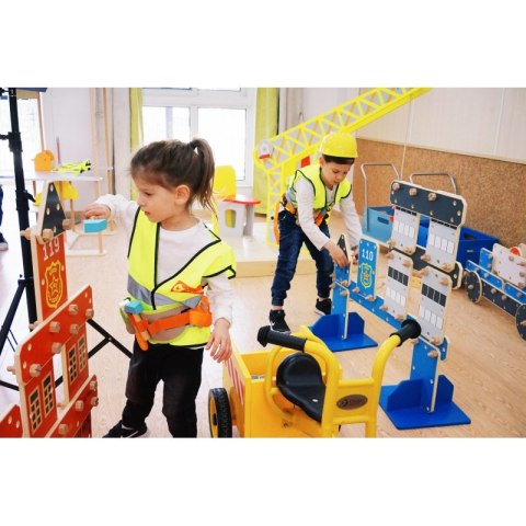 CLASSIC WORLD Ogromne Klocki Konstrukcyjne Drewniane Zestaw Straż Pożarna