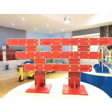 CLASSIC WORLD Ogromne Klocki Konstrukcyjne Drewniane Zestaw Straż Pożarna