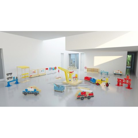 CLASSIC WORLD Ogromne Klocki Konstrukcyjne Drewniane Zestaw Szpital Kościół Wieża