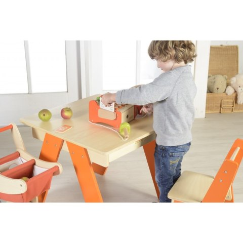 Drewniana Kasa Sklepowa Dla Dzieci + Pieniądze i Karta Kredytowa Masterkidz