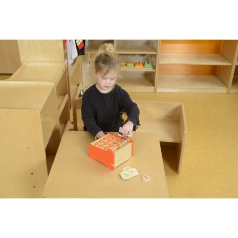 Drewniana Kasa Sklepowa Dla Dzieci + Pieniądze i Karta Kredytowa Masterkidz