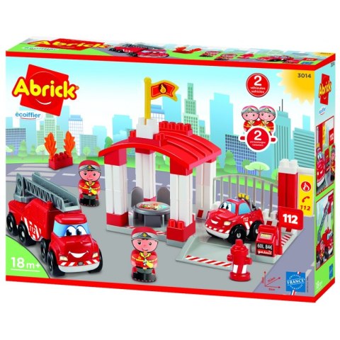 Ecoiffier Abrick Remiza strażacka z pojazdami i figurkami