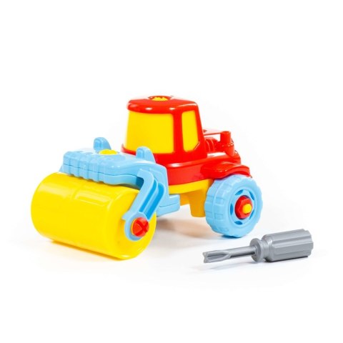 Kolorowa Maszyna Budowlana Ze Śrubokrętem 18el.