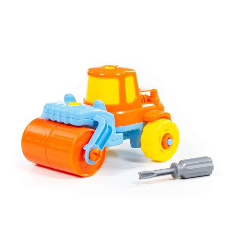 Kolorowa Maszyna Budowlana Ze Śrubokrętem 18el.