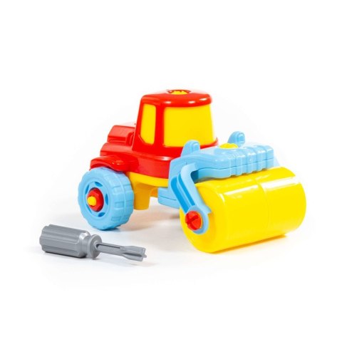 Kolorowa Maszyna Budowlana Ze Śrubokrętem 18el.