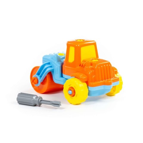 Kolorowa Maszyna Budowlana Ze Śrubokrętem 18el.