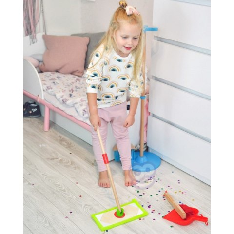 TOOKY TOY Drewniany Zestaw do Sprzątania dla Dzieci 6 el.