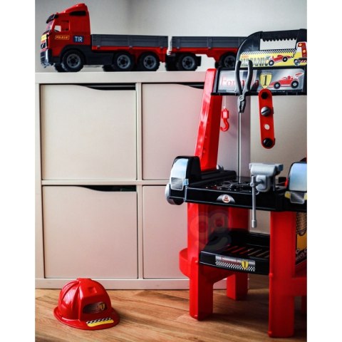 Zestaw Majsterkowicza "Super Mechanik" + Samochód z Burtami i Przyczepą "Volvo" Wader QT Polesie