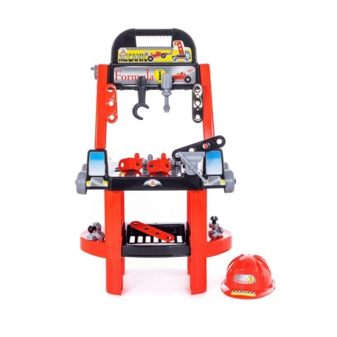 Zestaw Majsterkowicza "Super Mechanik" + Samochód z Burtami i Przyczepą "Volvo" Wader QT Polesie