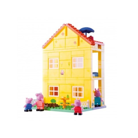 BIG Klocki Świnka Peppa (107 el.) Piętrowy Dom + FIGURKI