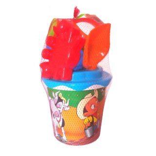 Wader QT Zestaw Piaskowy Wiaderko Sitko Foremki 7 elementów