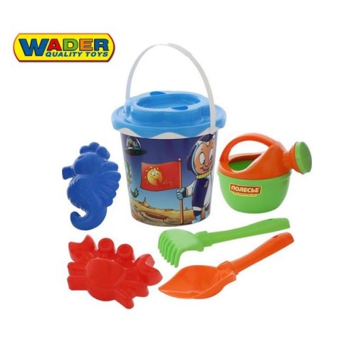 Zestaw Piaskowy Wiaderko sitko foremki 7 elementów